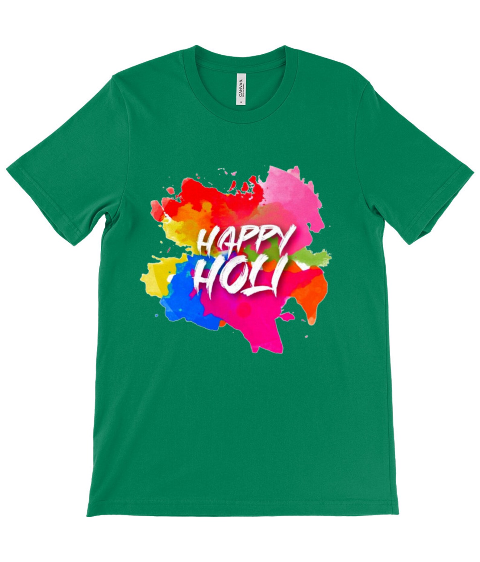 Happy Holi Unisex Crew Neck T-Shirt Holi Festival Tees India | Etsy