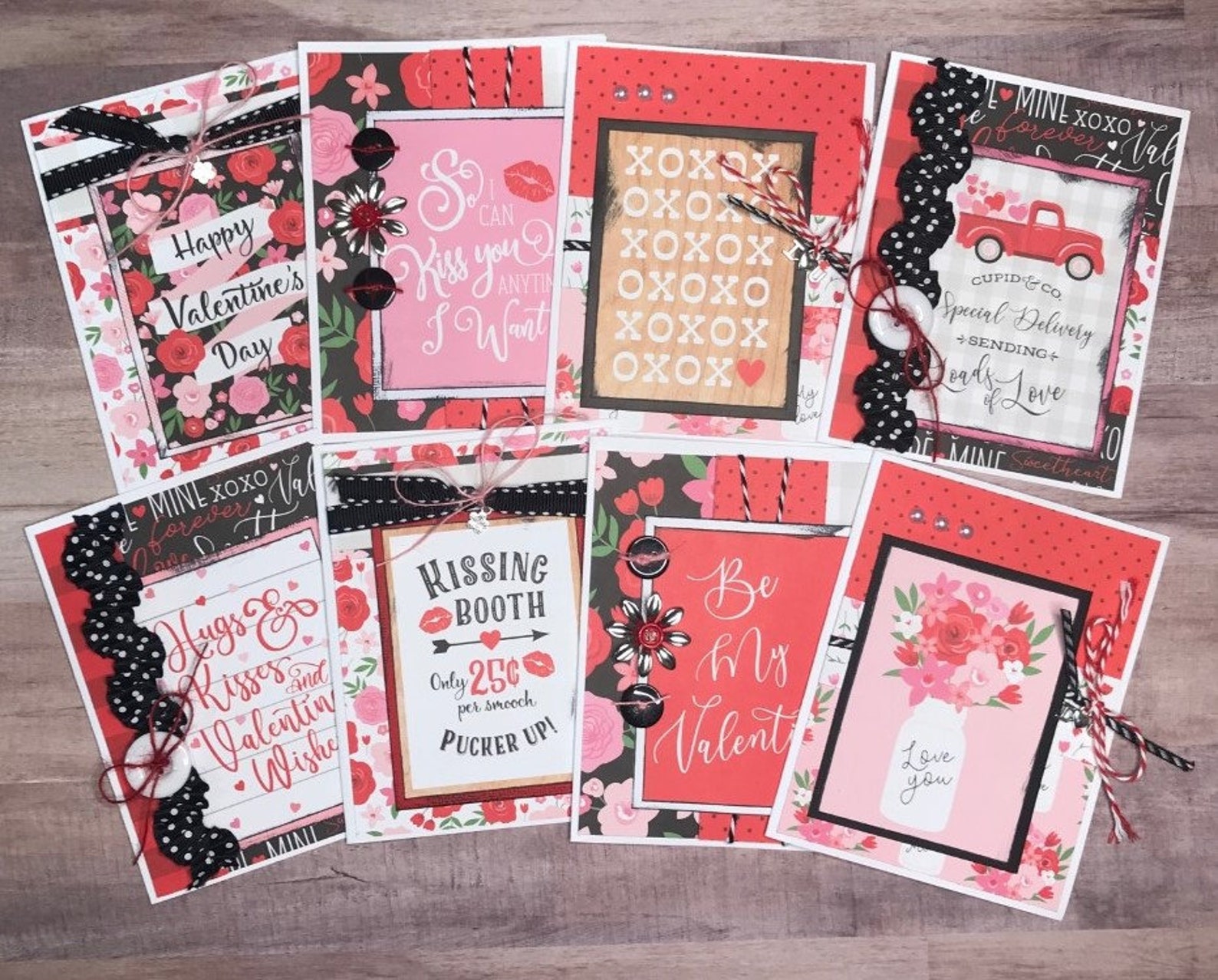 BE My VALENTINE Card kits Valentines cards Premade Cards Etsy