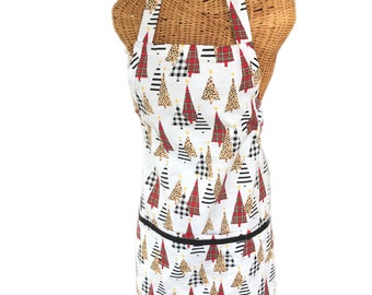 Christmas Apron with three section pocket