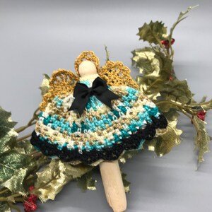 Ornement de pince à linge ange au crochet