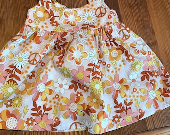 Children's retro flower dress