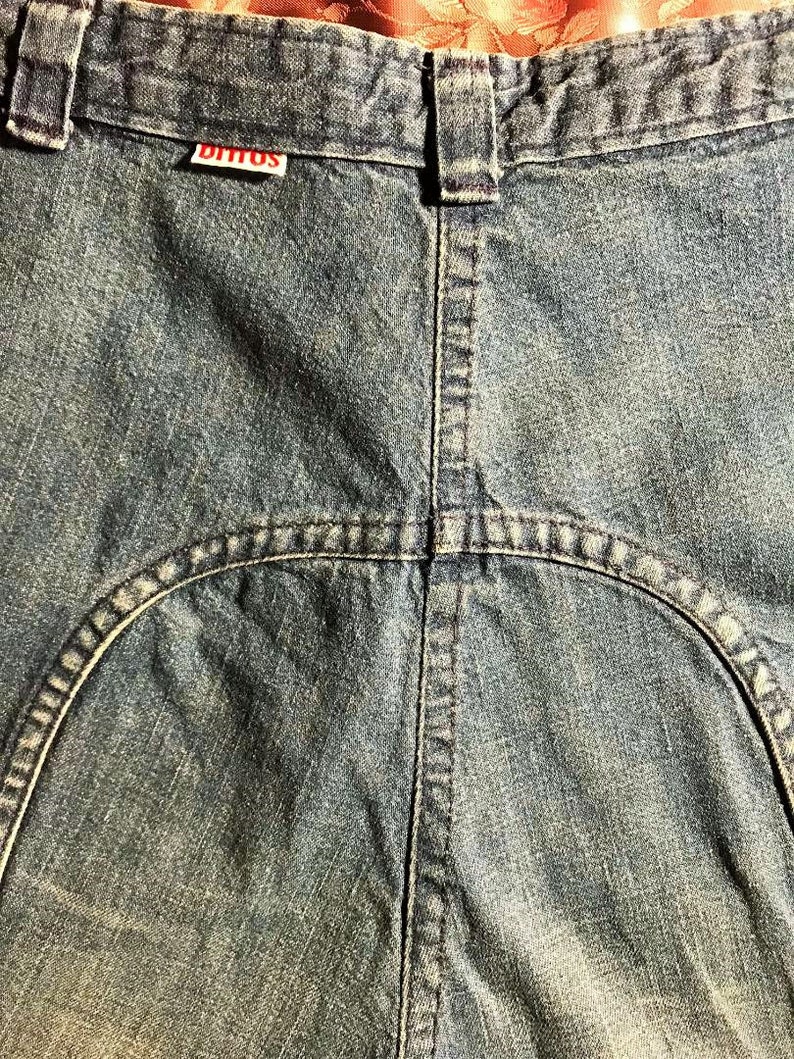 70s Dittos Saddleback Blue Jeans / Vintage Denim Dittos Frayed Etsy