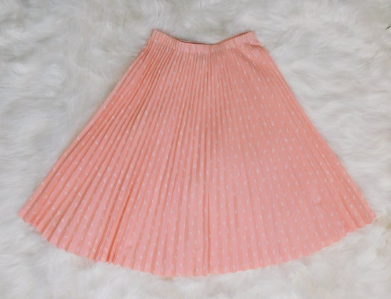 70's Graff Petite Mid Length Skirt / Vintage Plea… - image 2