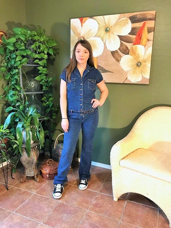 tommy hilfiger jean jumpsuit