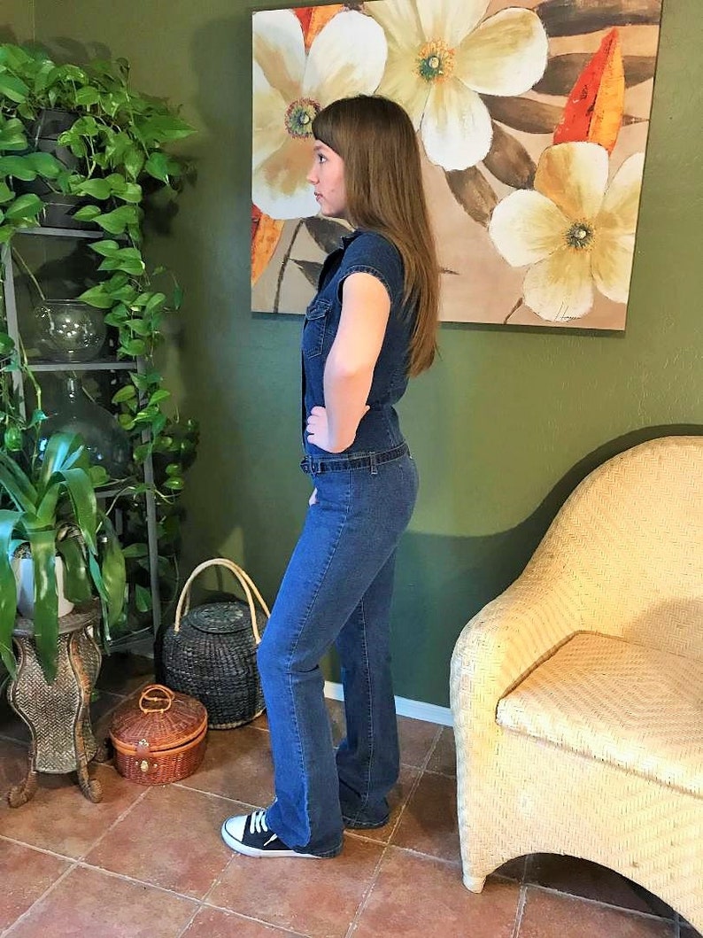 90s Tommy Hilfiger Denim Jumpsuit Vintage Blue Jean One Piece