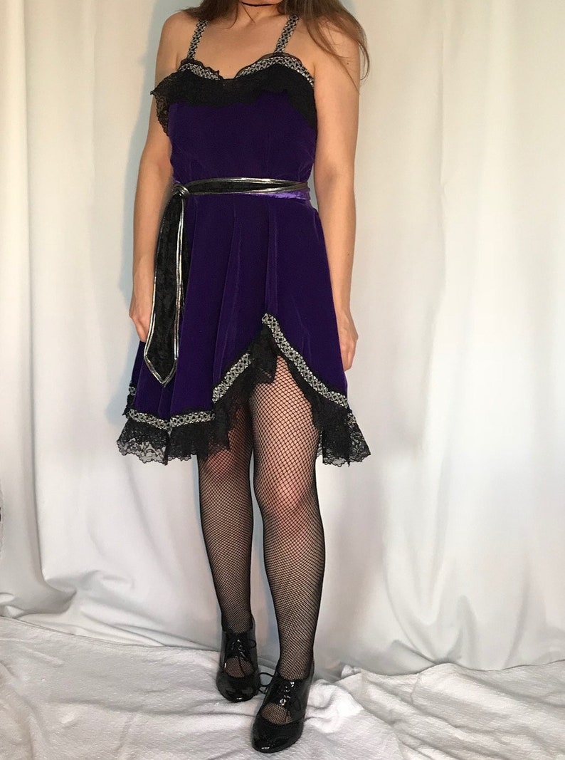 80s Western Dance Hall Girl Costume / Vintage Can Can Dancer Etsy