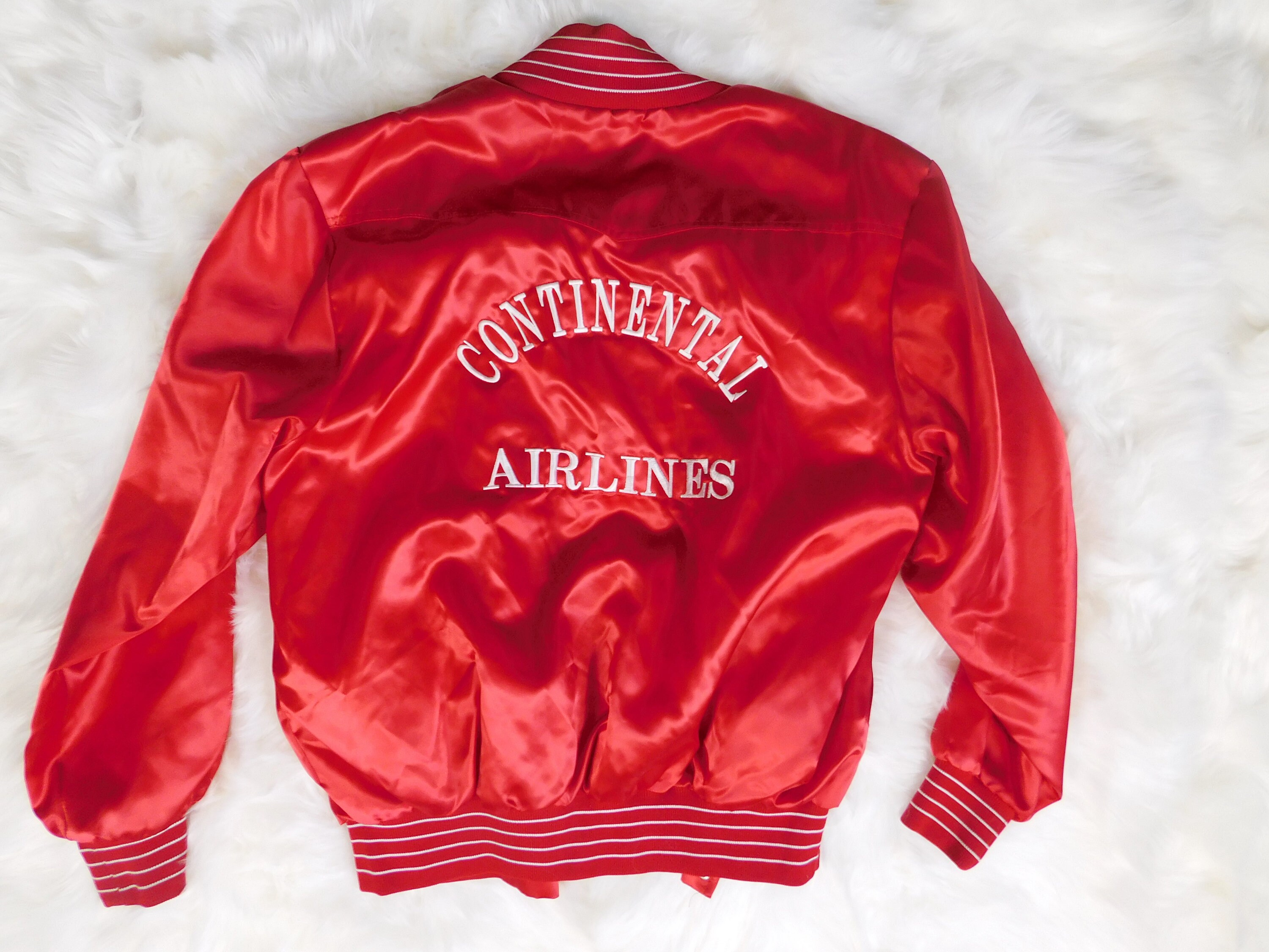 satin red bomber jacket