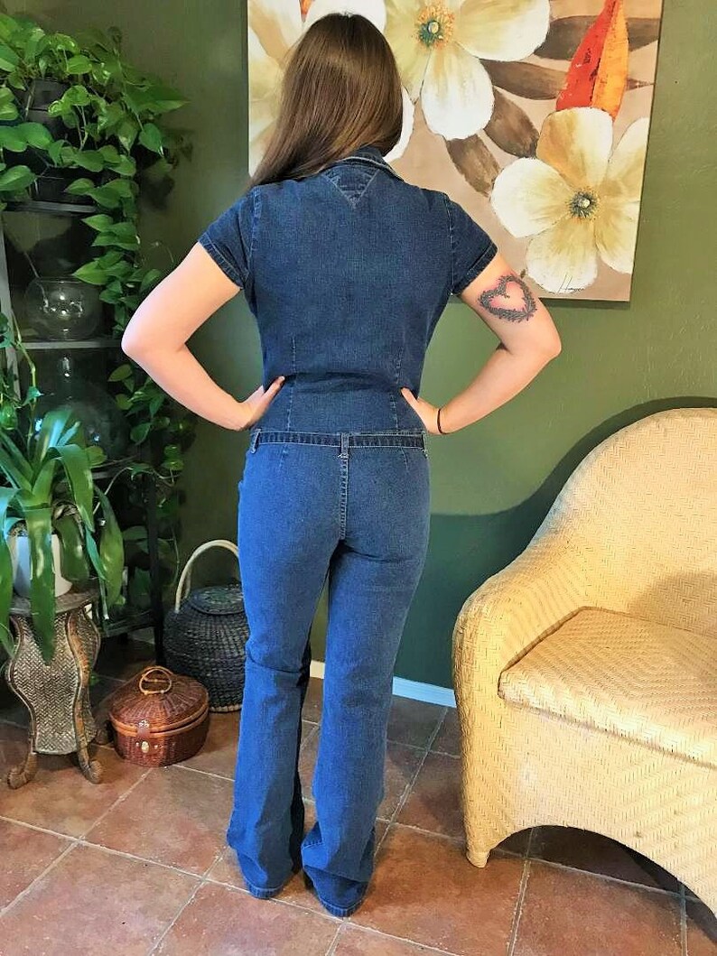 tommy hilfiger jean jumpsuit