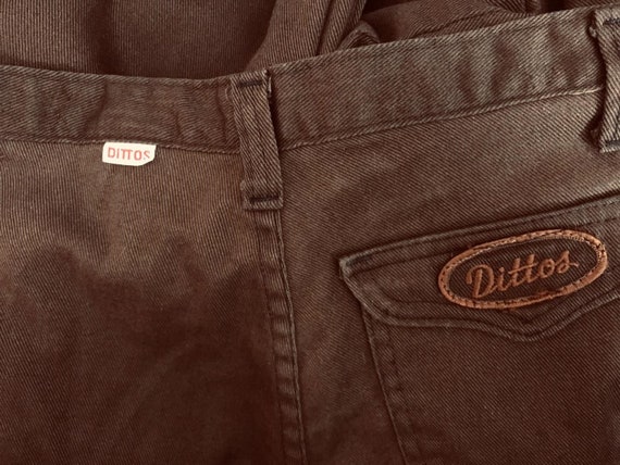 70's Dittos Jeans Brown Straight Leg Pant - image 5