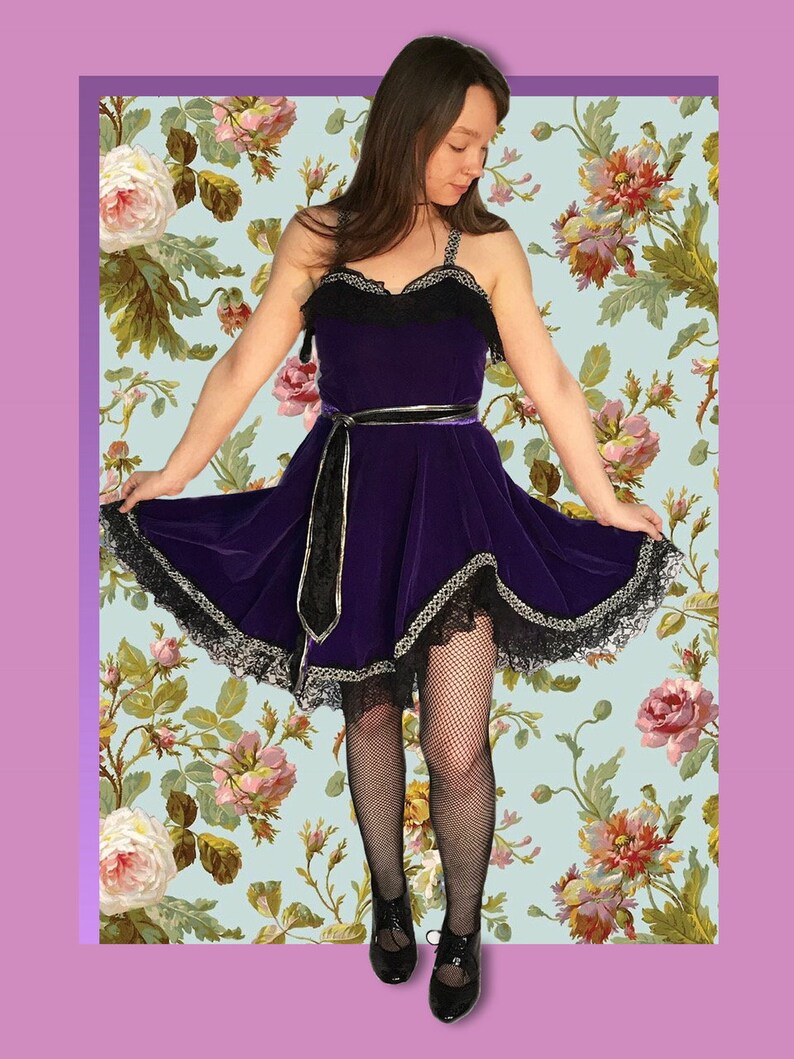 80s Western Dance Hall Girl Costume / Vintage Can Can Dancer Etsy