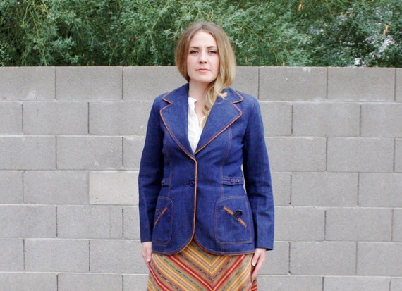 70's Denim Blazer