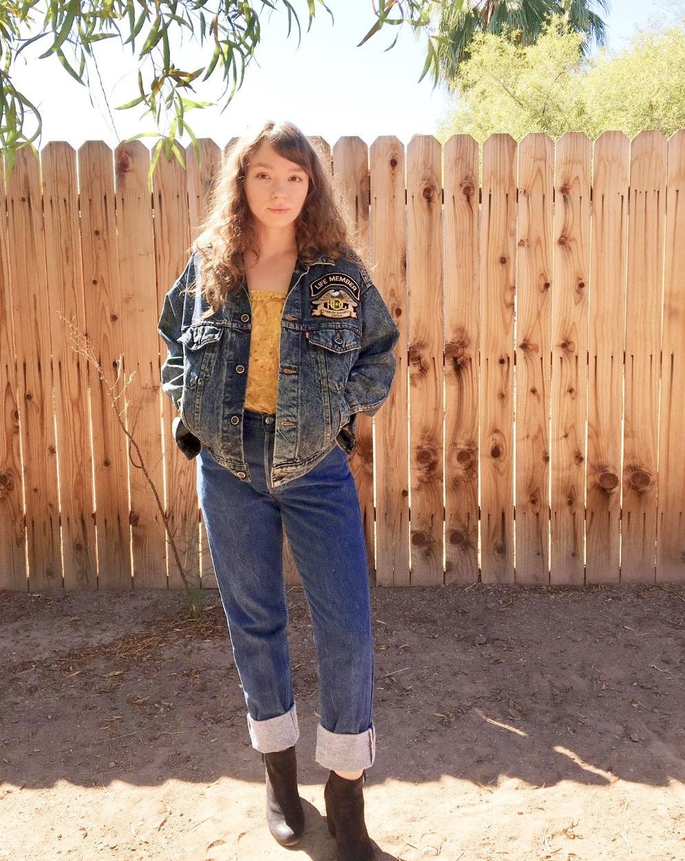 Levis Vintage Denim Jacket 1980's Levi Strauss 42 Four