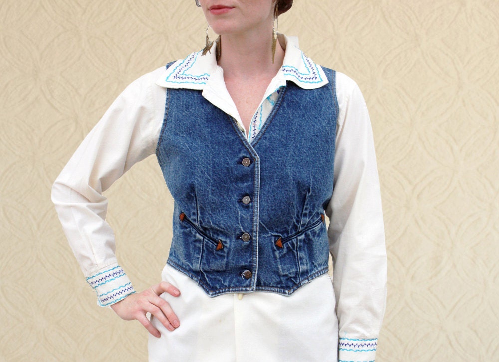 vintage levis denim vest
