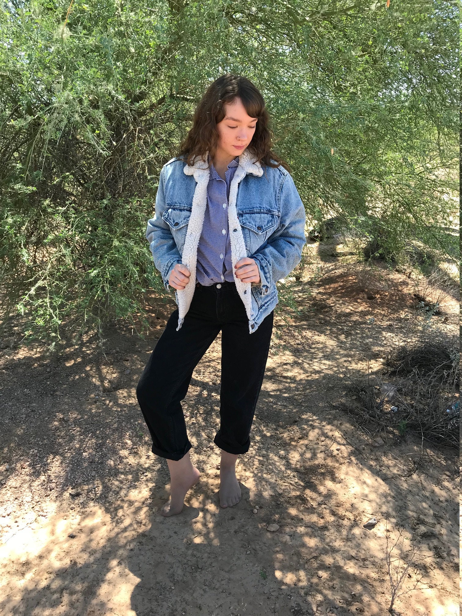 levi's sherpa lined jean jacket