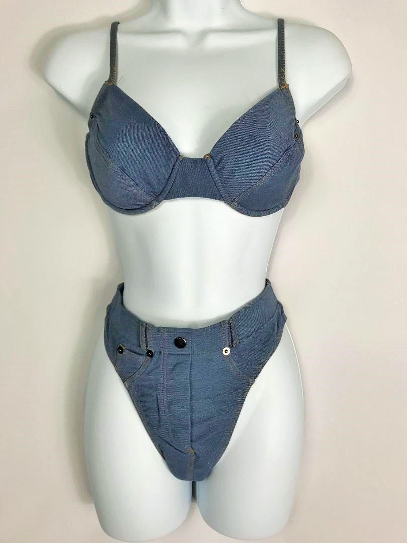 denim look swimwear