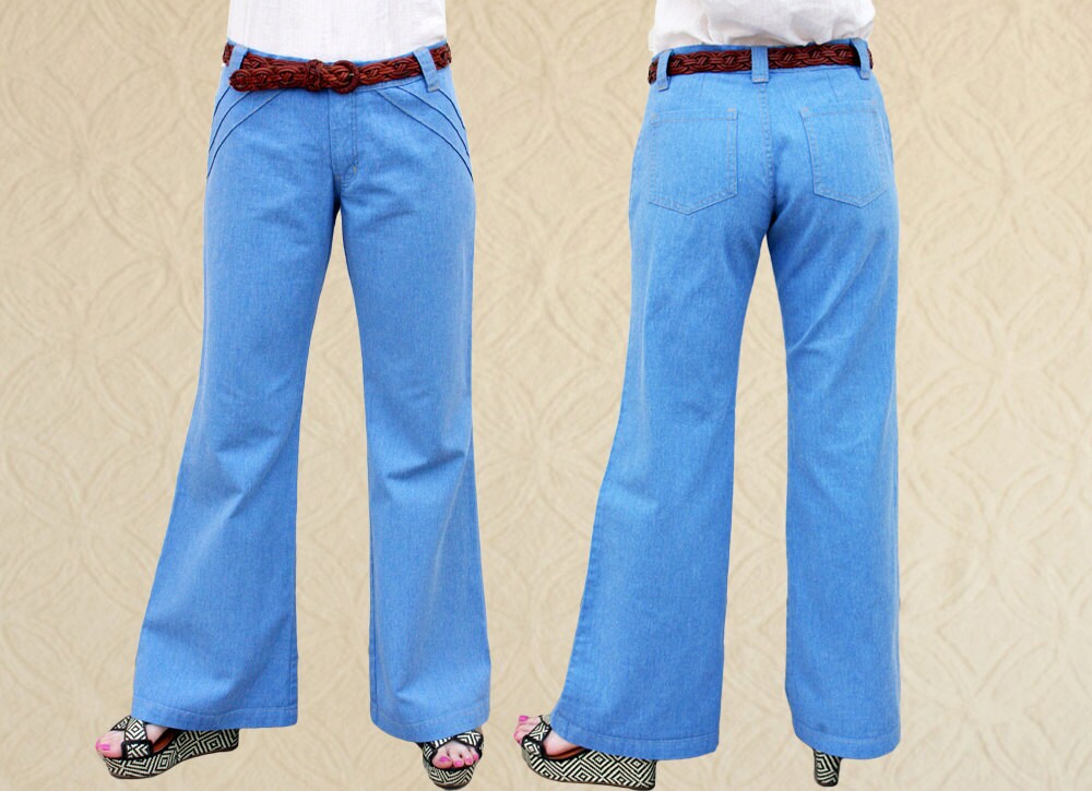 hip hugger bell bottoms