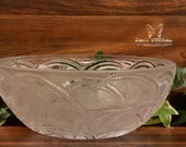 Lalique Crystal pre-1978 Pinsons Finches Bowl