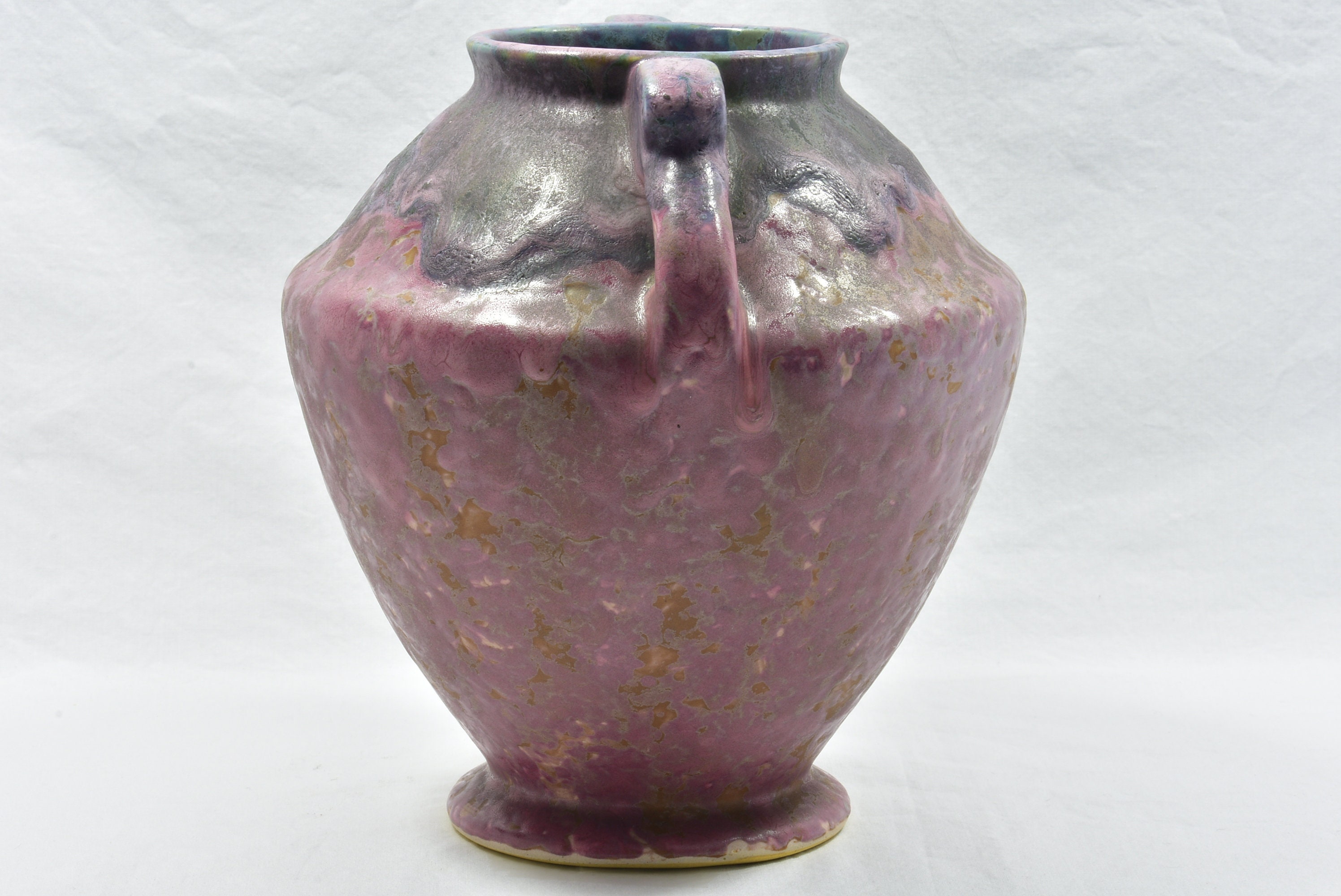 Roseville Pottery 1915 Purple Cotton Candy Carnelian II Tab Etsy