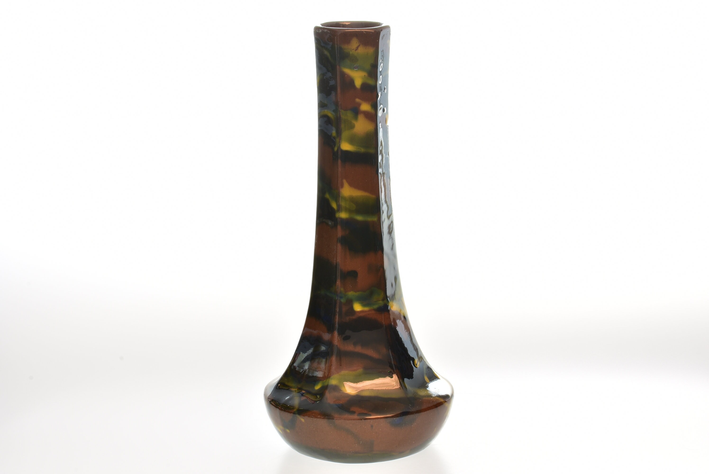Peters and Reed Pottery Marbelized Column Squat Vase 49 - Etsy