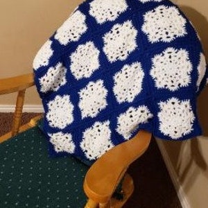 Blue Snowflake Blanket