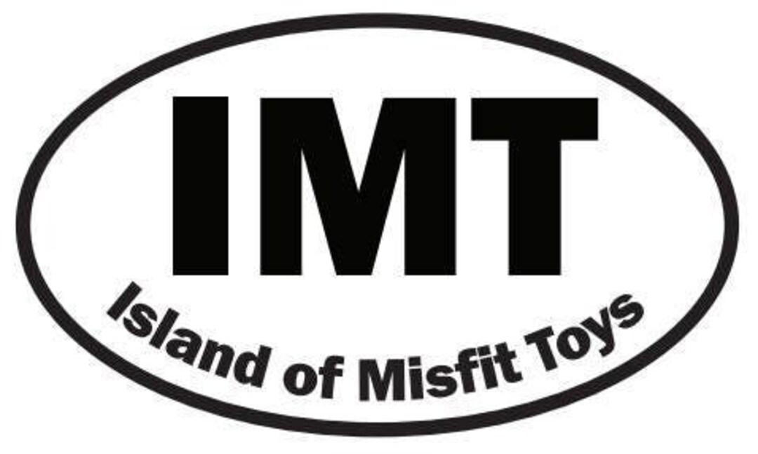 Island of Misfit Toys STICKER 5x3 Etsy