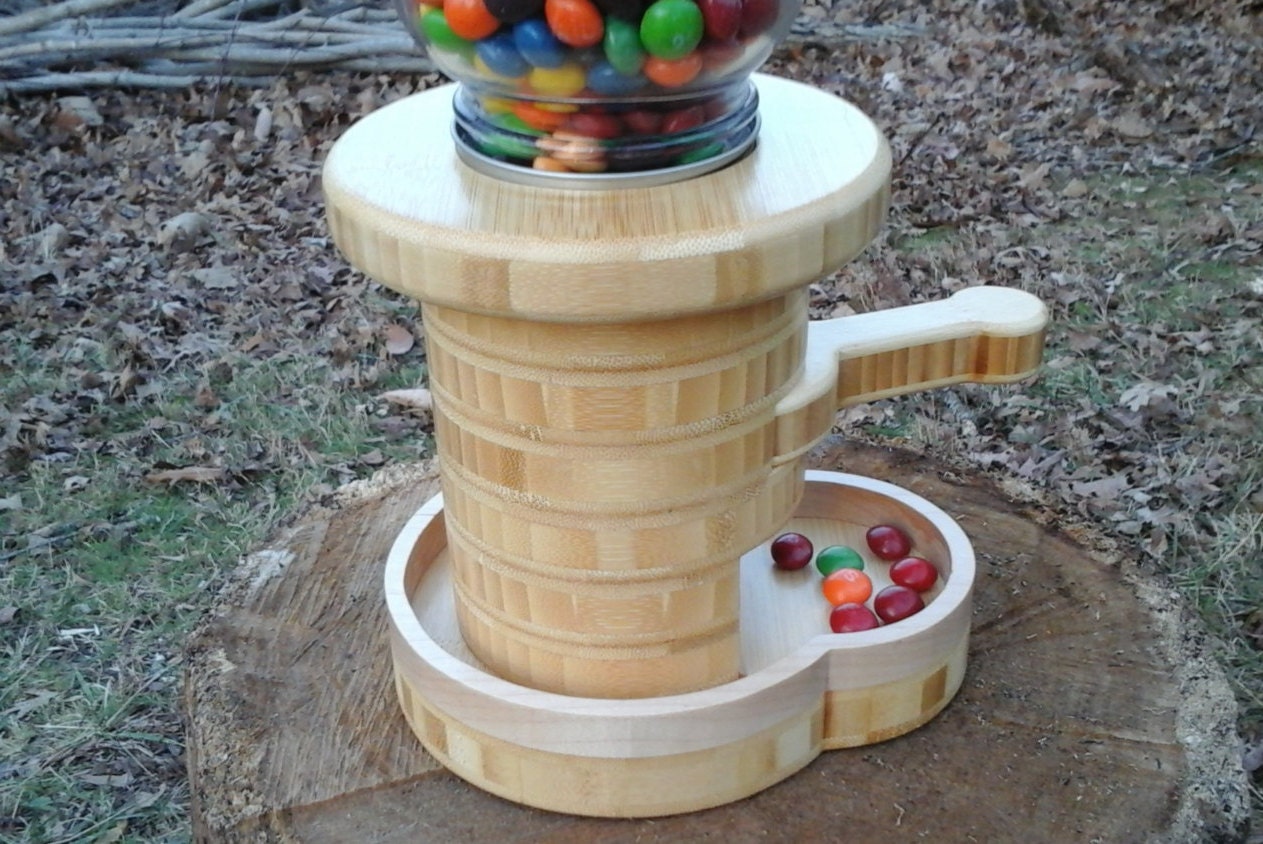 Wooden Candy Dispenser Etsy