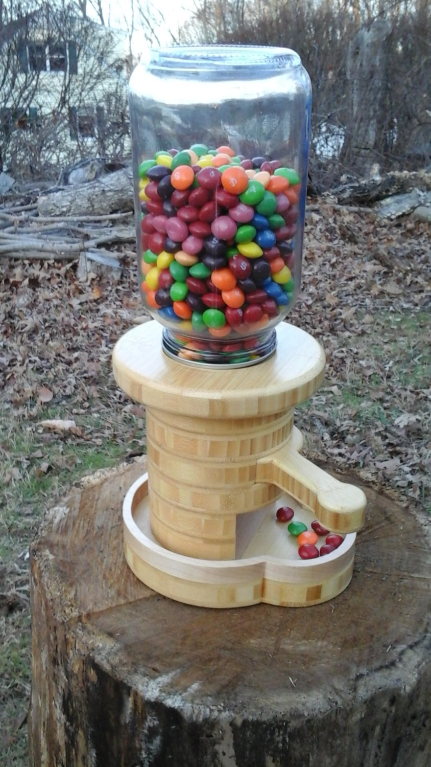Wooden Candy Dispenser Etsy
