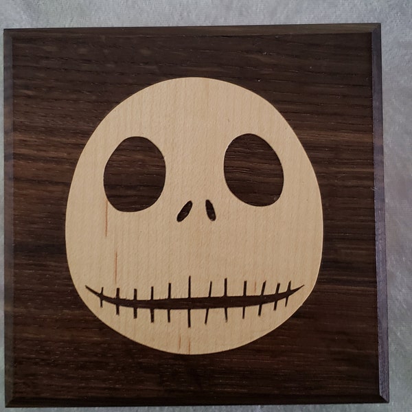 Jack Skellington Nightmare Before Christmas Wooden Storage Box