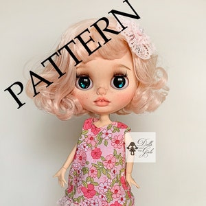 Neo Blythe Doll Dress Pattern: Lined Ruffle Hem (PDF Download)