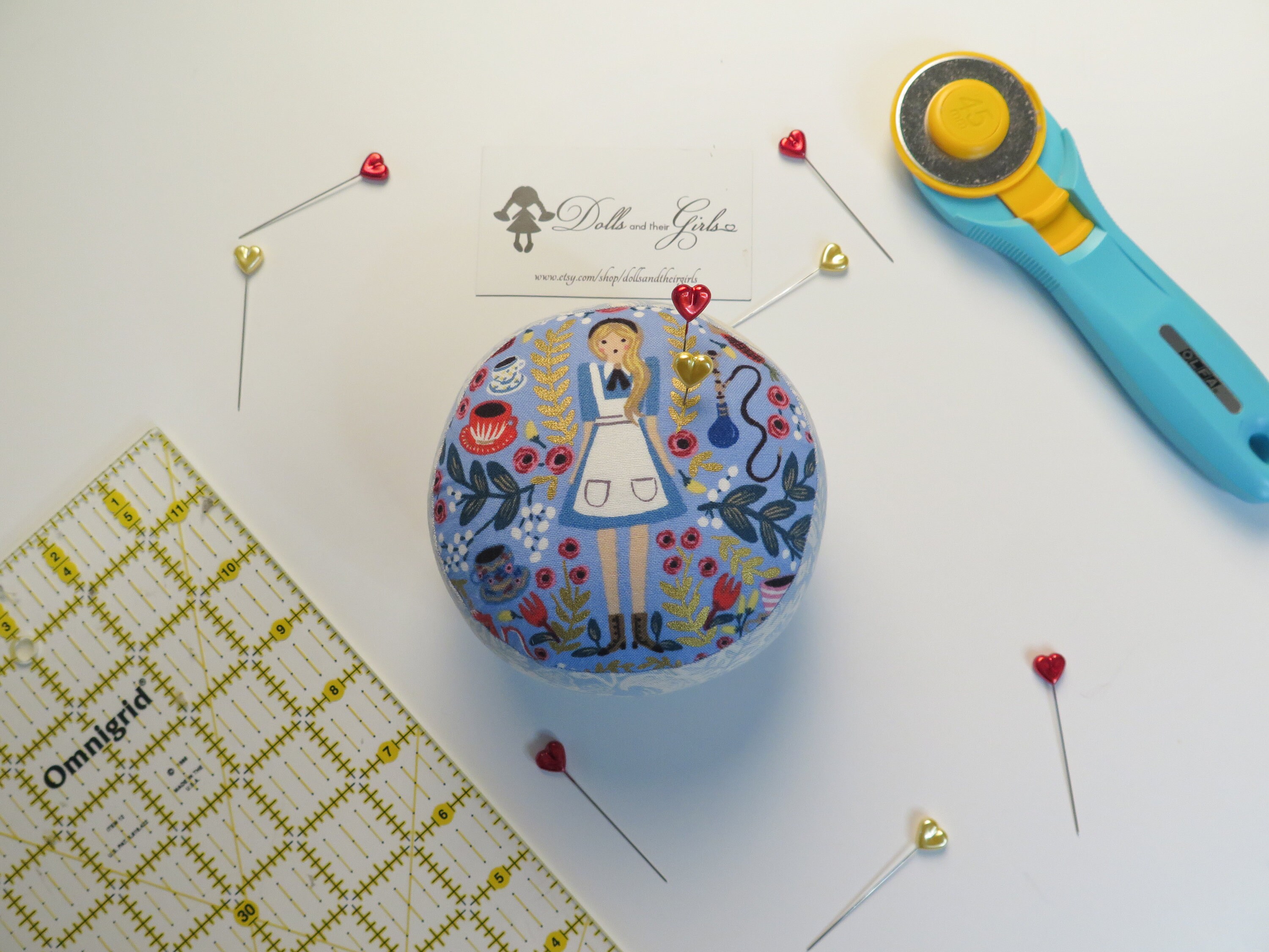 Small Sized Alice in Wonderland Pincushion Choose From Etsy