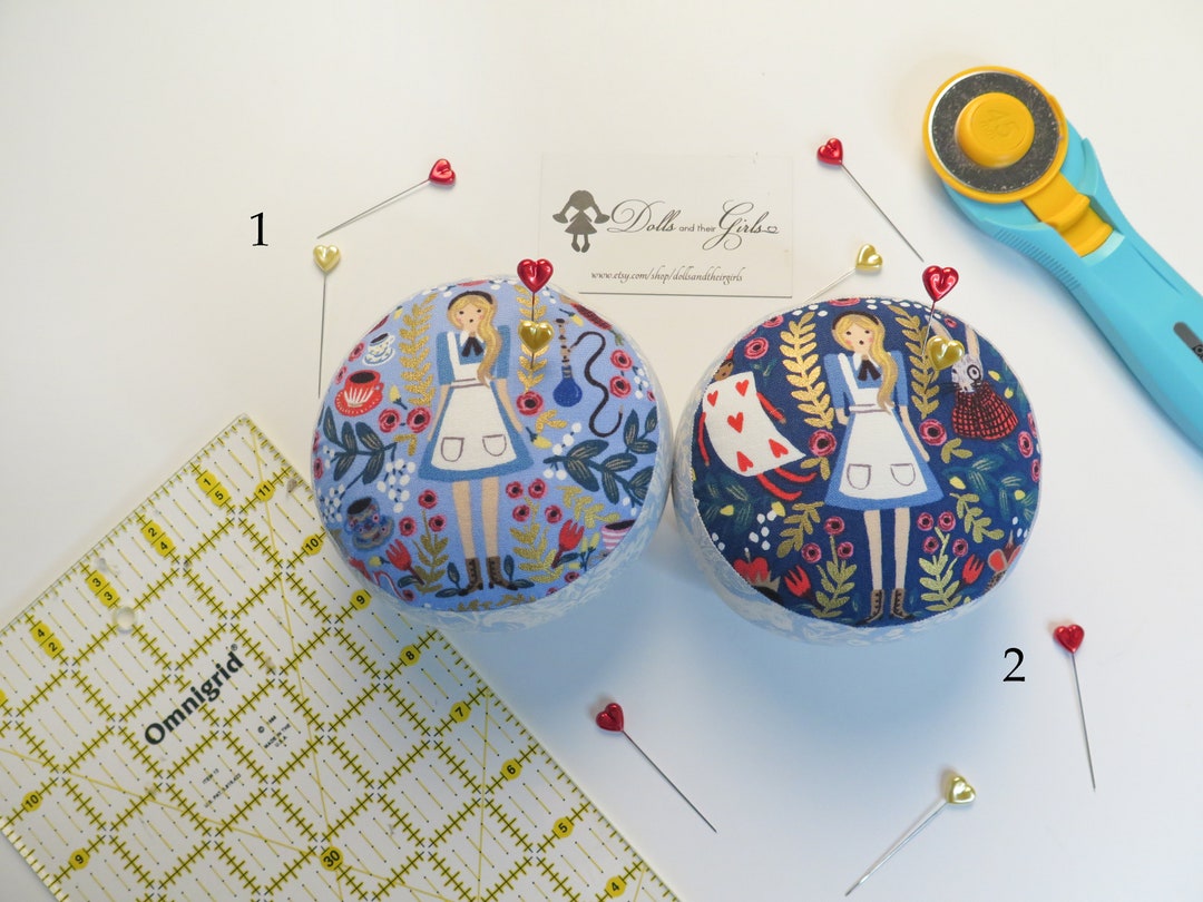 Small Sized Alice in Wonderland Pincushion Choose From Etsy