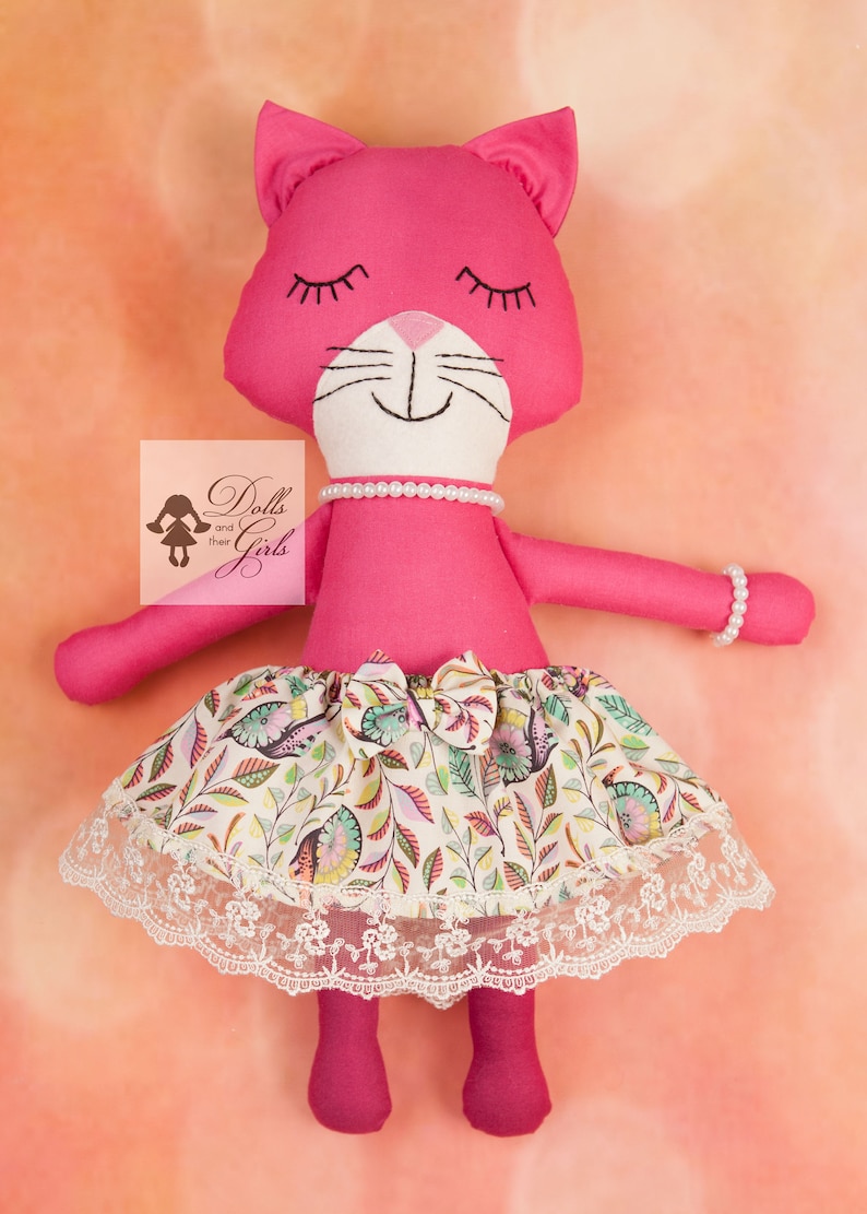 Cat Doll Pattern Kitty Doll Pattern Rag Doll Cat Pattern Etsy