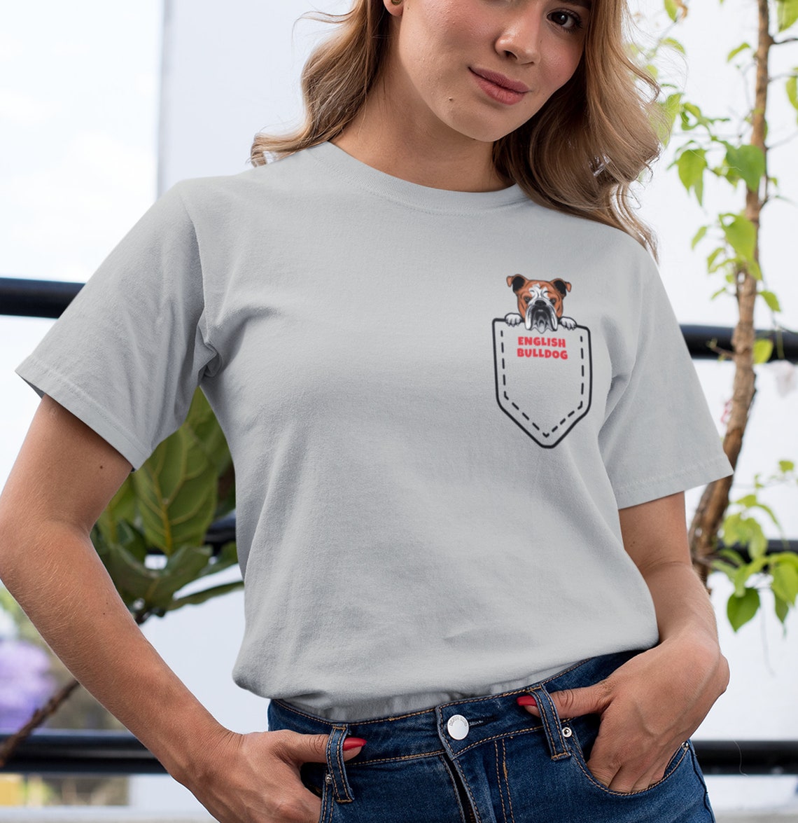 dog in a pocket t shirt