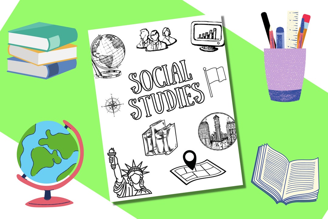 Social Studies Binder Cover Printable / Letter Size / School Binder