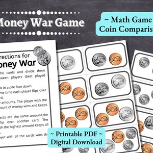 checkbook register money math game printable money skills etsy