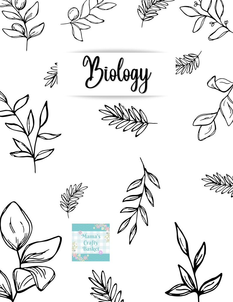 Biology Binder Cover Printable