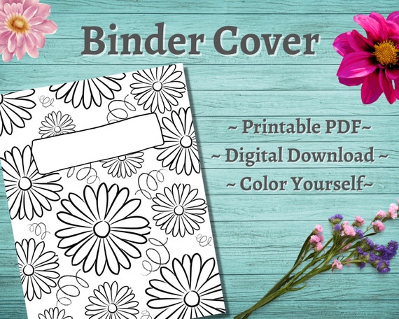 Subject Binder Cover Printable / Letter Size / School Binder - Etsy