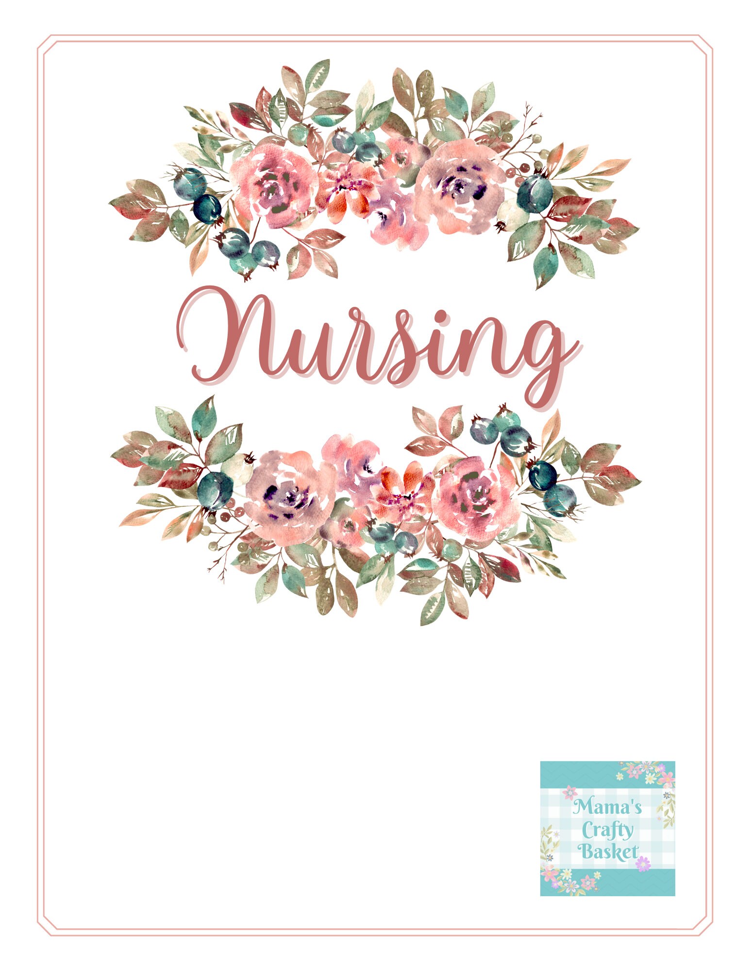 Nursing Binder Cover Printable / Letter Size / School Binder Etsy India