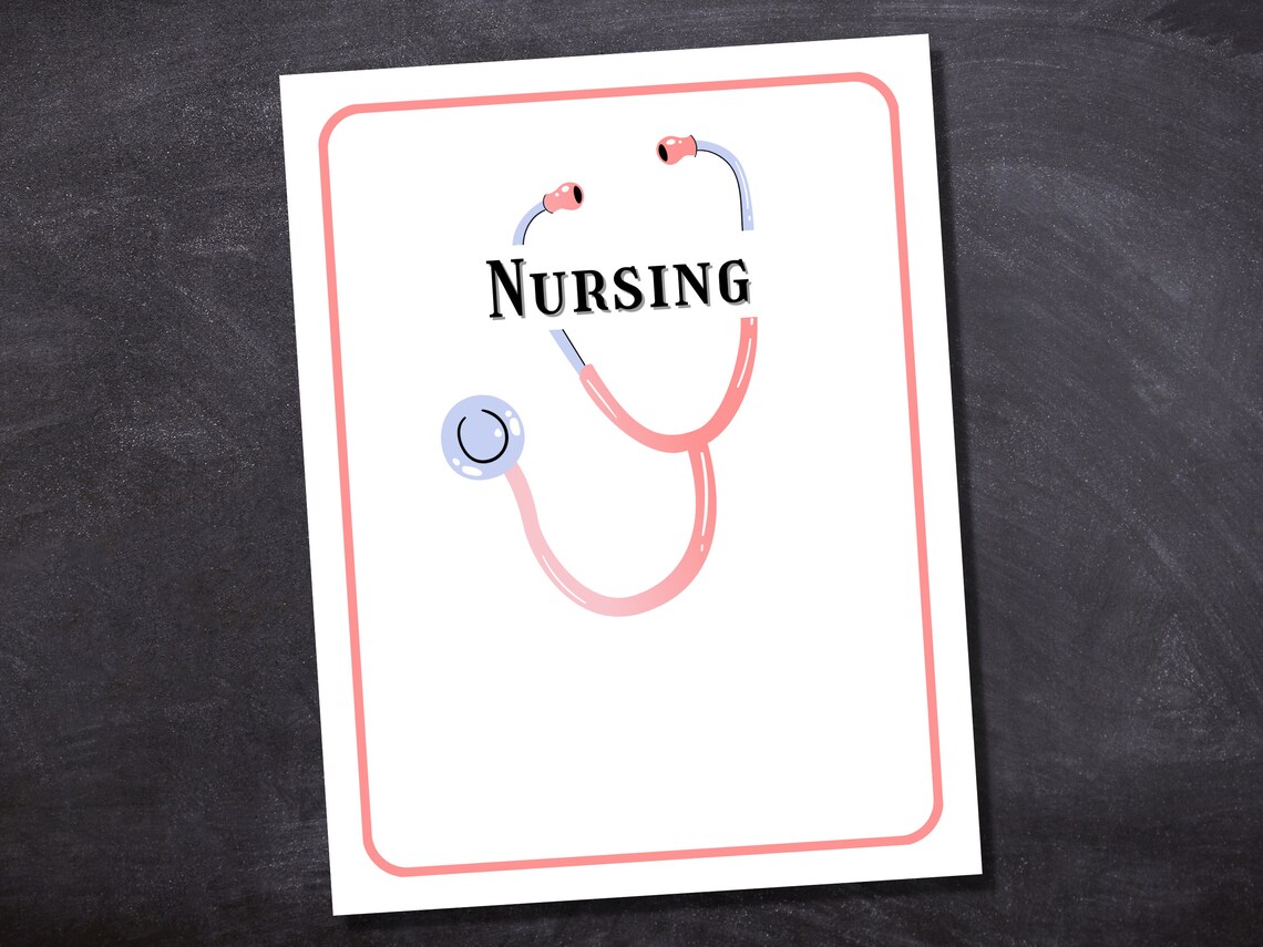 Nursing Binder Cover Printable / Letter Size / School Binder - Etsy
