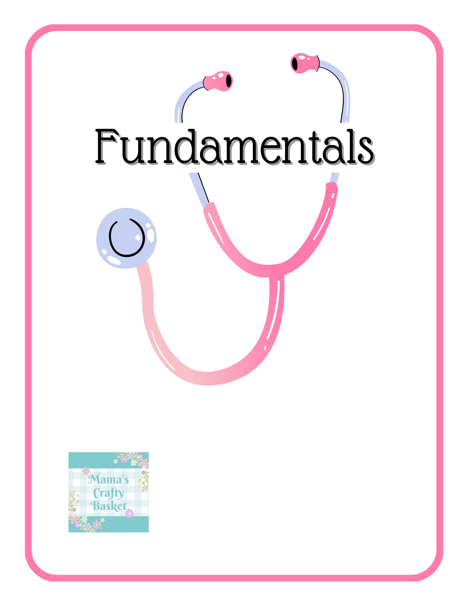 Fundamentals Binder Cover Printable / Letter Size / School Binder Cover