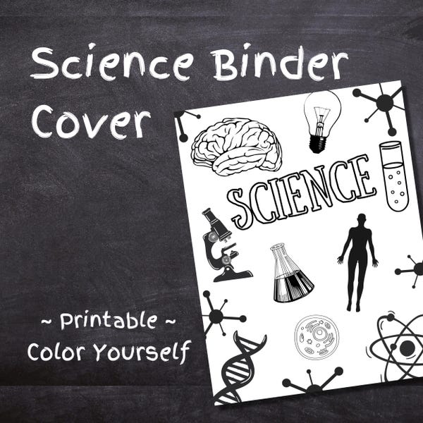 Science School Folder Science Folder - Etsy