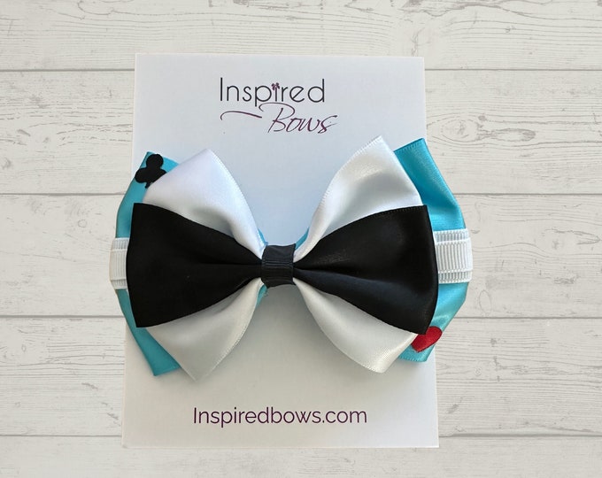 Alice Inspired Hair Bow