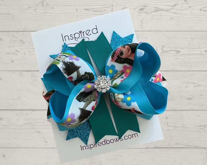 Princess Ocean Inspired Hair Bow