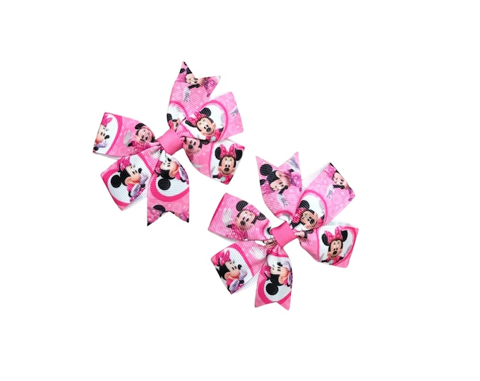 Minnie Mouse Hair Bow Set - 2 Included