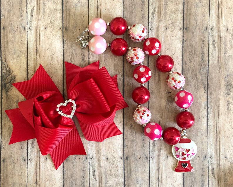 Necklace and Bow Set SPRING SALE You choose!
