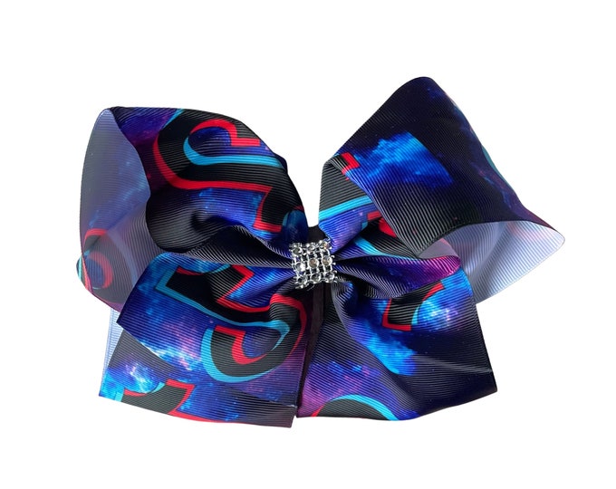 Music Inspired Big 8 inch Hair Bow - More in my shop!