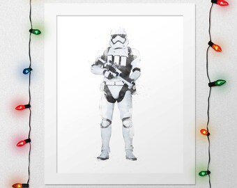 STORMTROOPER PRINT, Stormtrooper Wall Art, Stormtrooper Printable, Star Wars Print, Star Wars Stormtrooper, Star Wars Gift, Digital Print