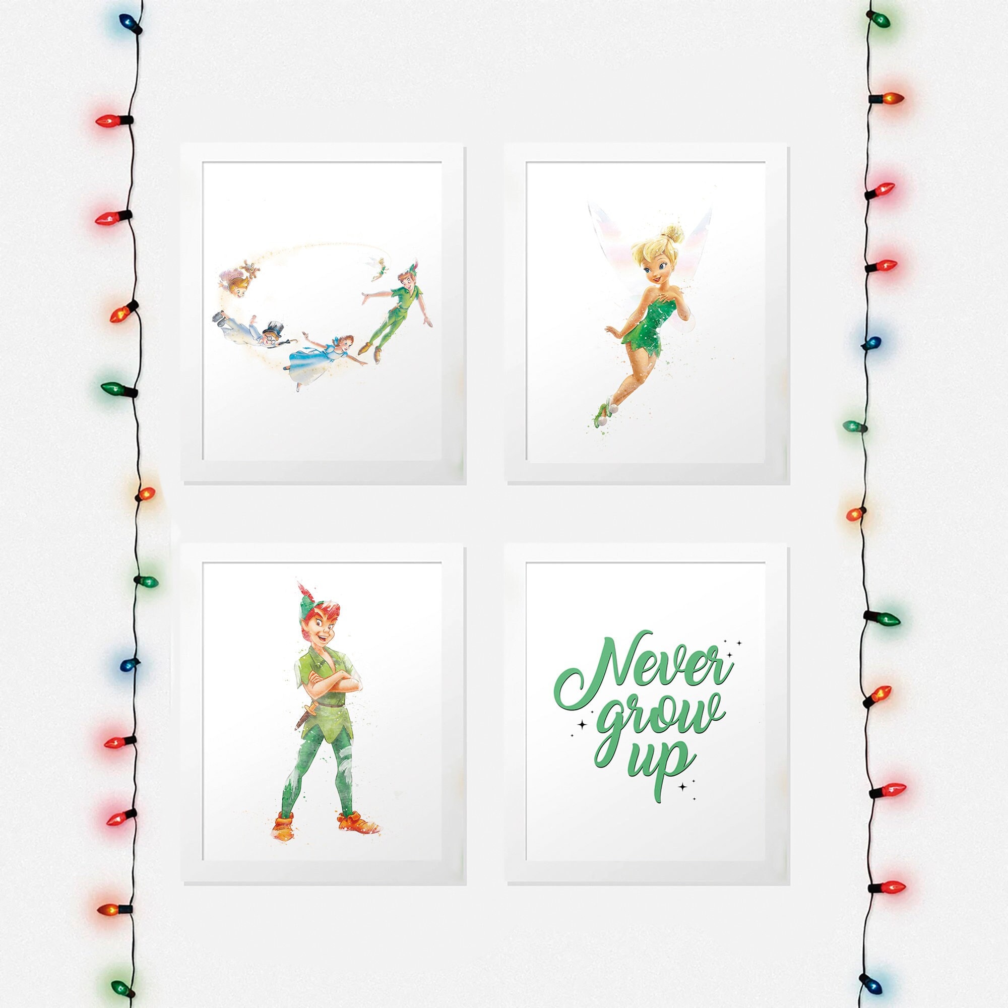 Stencil Peter Pan Volante Mylar 190micron Per Pittura Murale