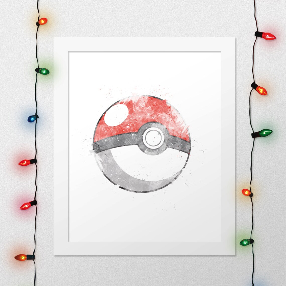 POKEBALL PRINT Pokeball Wall Art Pokemon Wall Art Pokemon Etsy