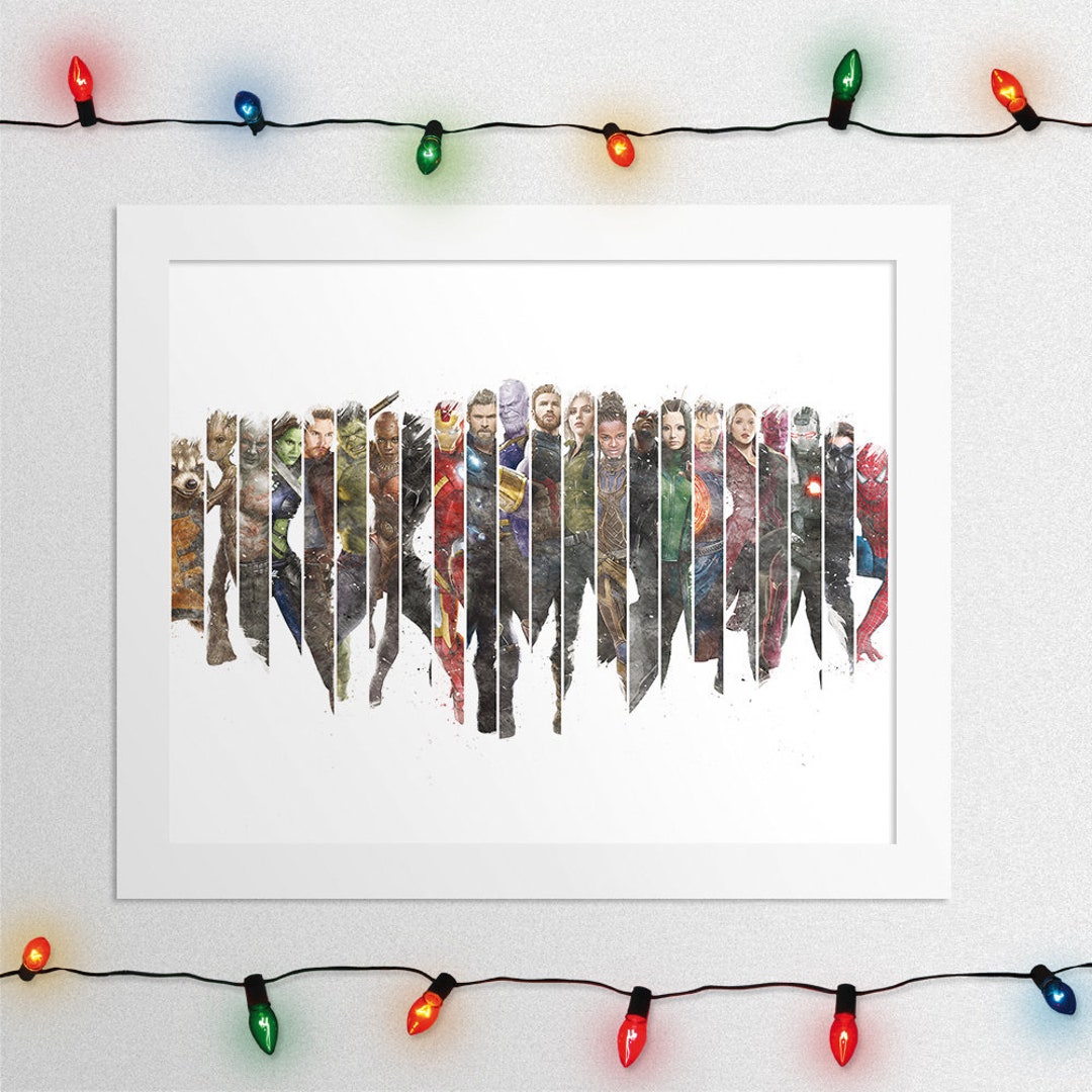 INFINITY WAR PRINT, Avengers Infinity War, Iron Man, Captain America ...
